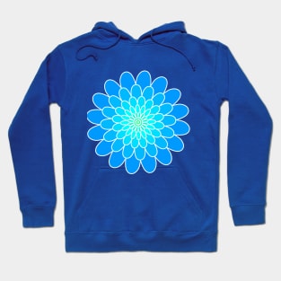 blue flower Hoodie